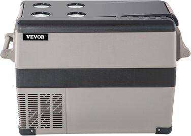 Автомобільний холодильник VEVOR 35L, компресорний холодильник, коробка-холодильник з нержавіючої сталі, ізольована коробка для свят, міні-холодильник, автомобільний холодильник з розеткою 35L (45L)
