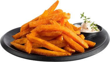 Сервірувальна меламінова тарілка 24 x 20 x 2,5 см з вбудованою соусницею, чорна NERO APS