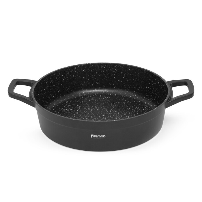 Сотейник Fissman со стеклянной крышкой FILOMENA 26x7 см 2,6 л со стеклянной крышкой алюминий с антипригарным покрытием (14537)