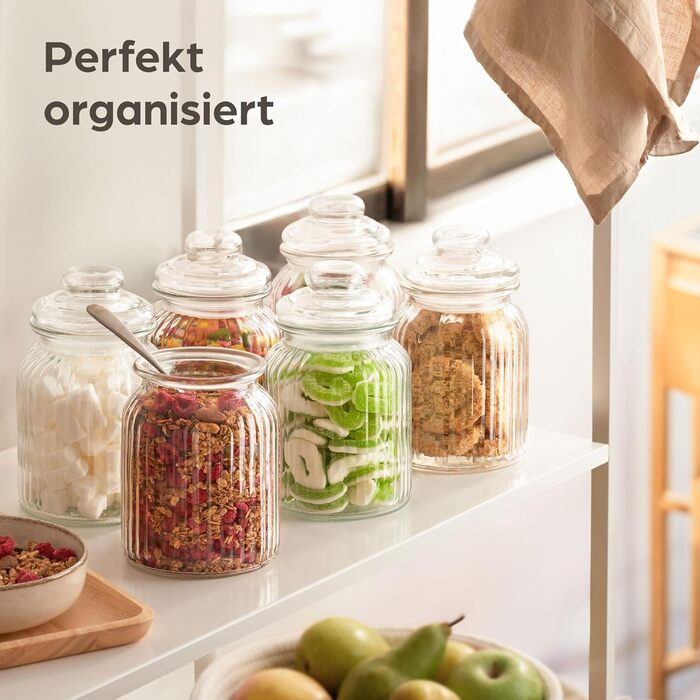 Банка для конфет с крышкой 1 л Praknu