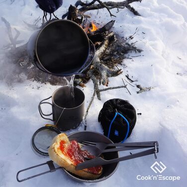 Титановий набір столових приладів 3 шт. Cook'n'Escape