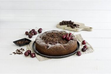 Каструля Zenker 6508 Пружинна форма з плоским і трубчастим дном Ø 26 см, чорний металік