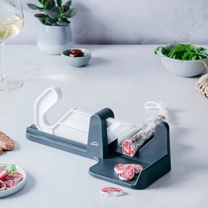 Слайсер для колбас, лезвие из нержавеющей стали, 29 x 19 x 10,5 см, серый LACOR