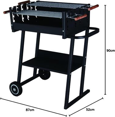 Портативний гриль з 2 рішотками  з регульованою висотою House Brigida Tarrington House