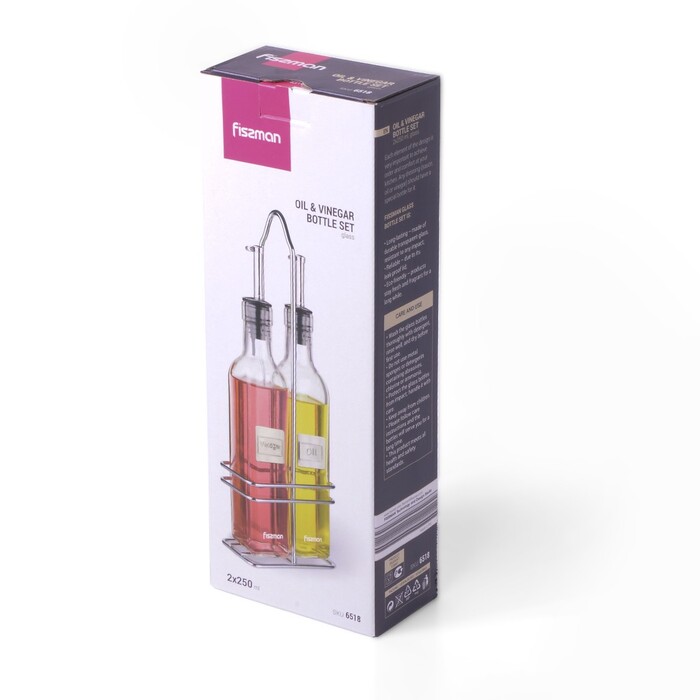 Набір пляшок для олії та оцту Fissman 2х250 мл (6518)