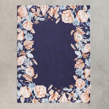 Набір з 3 багатоцільових кухонних рушників Maison d&39 Hermine Rural Christmas, 100 бавовна Барні рушники День подяки/Різдво (50 см x 70 см) (16 - Гарбузовий блакитний)