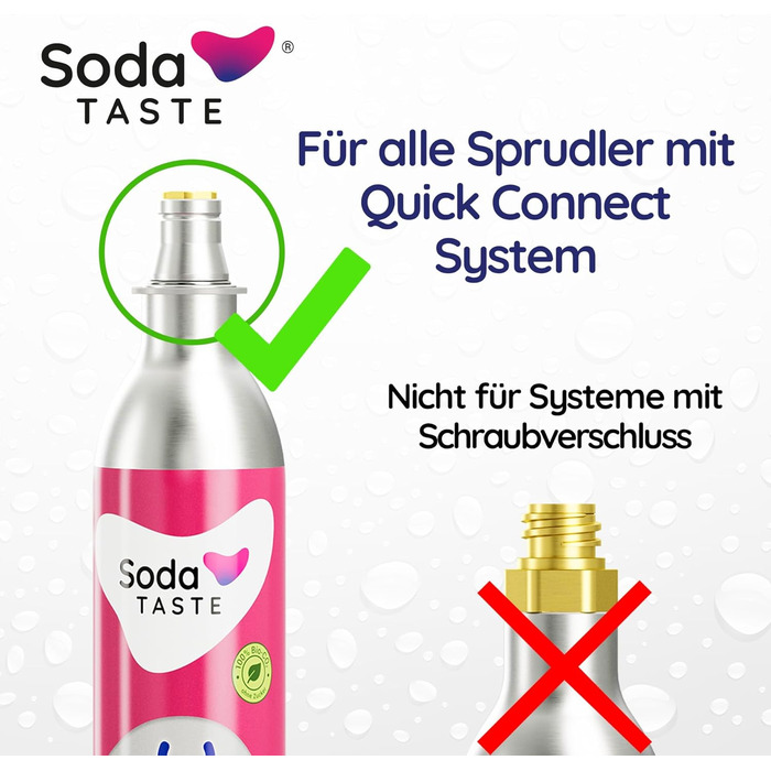 Набір із 2 змінних CO2-балонів для газування Soda TASTE