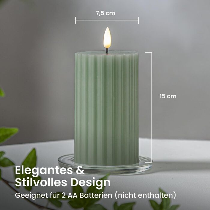 Світлодіодна свічка-стільник 15 x 7,5 см Star Trading