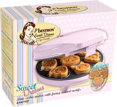 Вафельниця для міні-печінки з тваринними мотивами 700 Вт Bestron