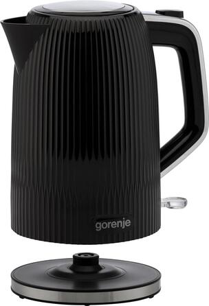 Gorenje Электрочайник 1.7л, Strix-контроль, черный матовый