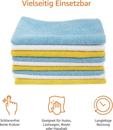 Серветка для прибирання з мікрофібри 24 шт 30,5 x 40,6 см Amazon Basics