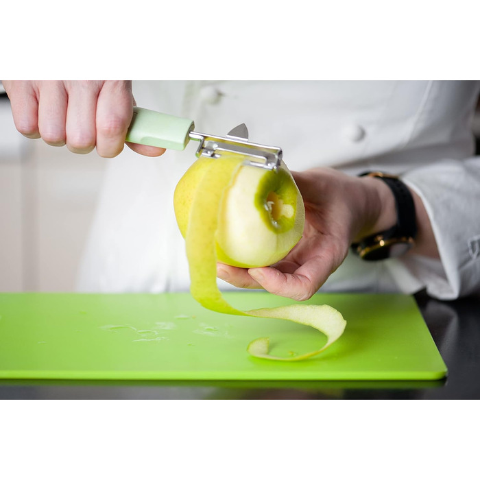 Овощечистка с подвижным лезвием, 19,5 см зеленая Ecolution Fackelmann