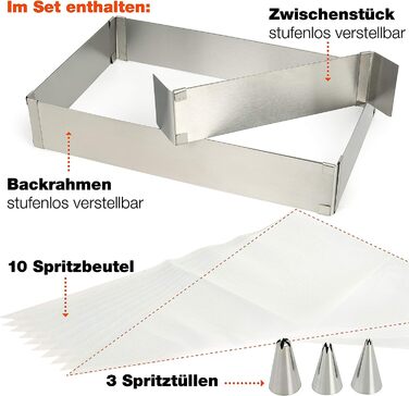 Форма для випічки прямокутна регульована Moritz & Moritz