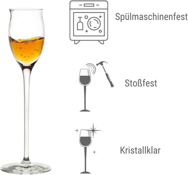 Набір із 6 чарок з ніжкою 65 мл, Quatrophil Stölzle Lausitz