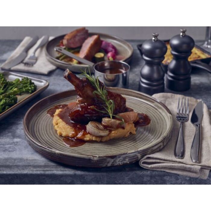 Тарілка презентаційна 21x2, 2 см з низьким вертикальним бортом, Terra Porcelain Grey, GenWare