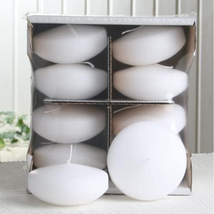 Плаваючі свічки, час горіння 8 годин, 8 шт. CandleCorner