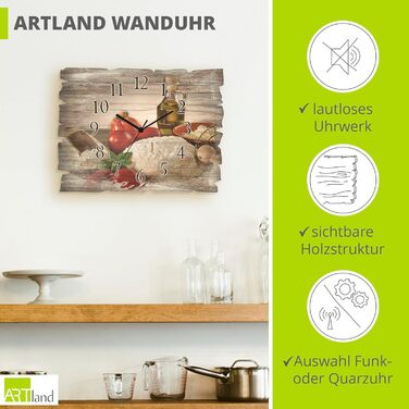 Настінний годинник прямокутний 40 x 30 см ARTLAND