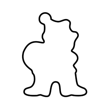 Формочка для печива Санта Клаус металева 8 см Kaiser