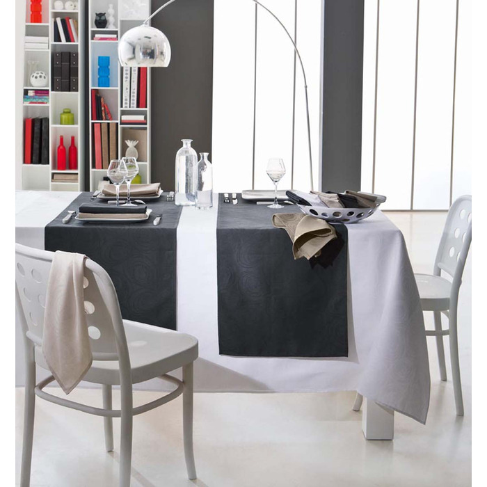 Скатерть 100% хлопок Spirale Taupe Tradilinge