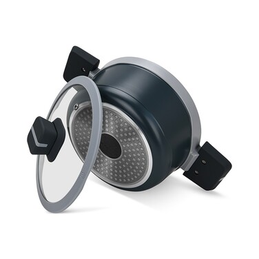 Каструля зі скляною кришкою 20 см 2,5 л LUXURIA Fissman