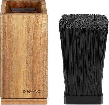 Поворотний блок для ножів із вставкою із щетини Navaris