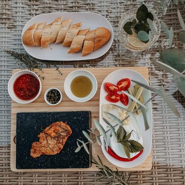 Дошка сервірувальна для стейку з вулканічного каменю 39 х 29 см CAWI