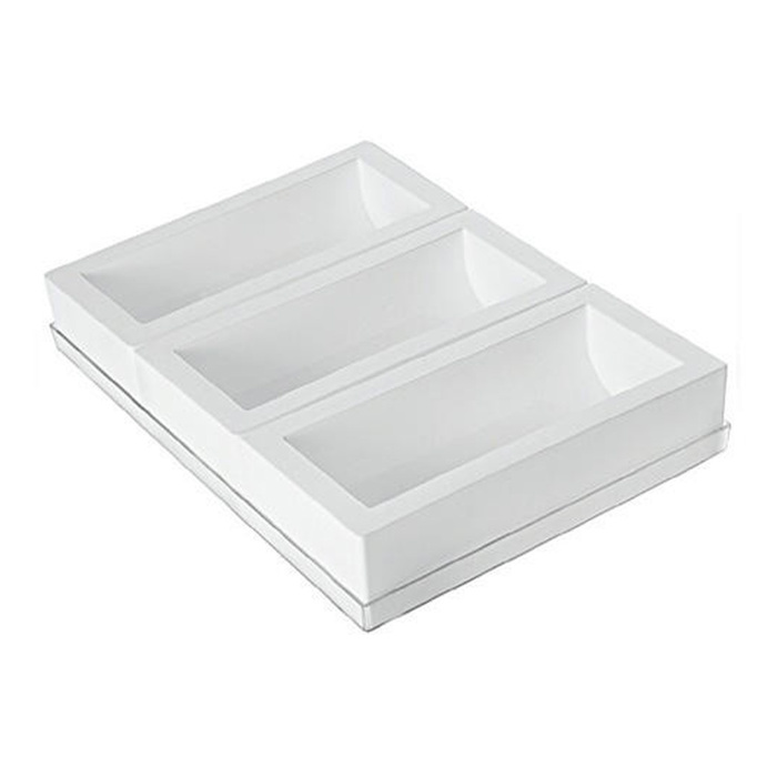 BUCHE/3 Форма силіконова 250X90 мм, h70 мм, v1300 ml (3 шт + таця)