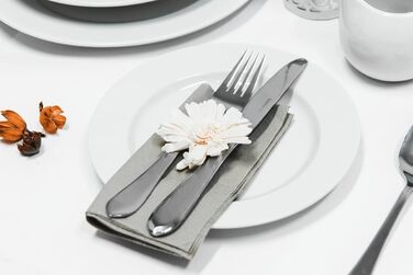 Набор столовых приборов Konsimo на 6 персон Набор столовых приборов 24 предмета, Классический, Минималистичный, Нержавеющая сталь Можно мыть в посудомоечной машине Серебро (Ceras)