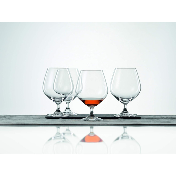 Набор кружек из 4 предметов, Snifter Premium с вытянутой ножкой, 4460177 (коньяк)