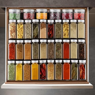 Організатор для спецій розсувний пластиковий, 30-60 см, чорний ionlyou