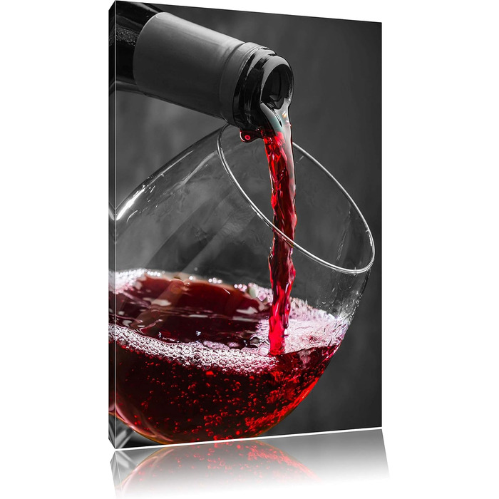 Смачне червоне вино, картина 80 x 60 см Pixxprint