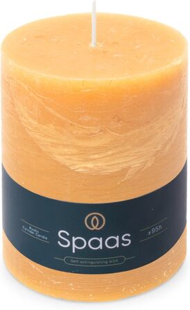 Свічка Spaas Rustic Pillar, 100/130 мм, 95 год, чорна (пісочна)