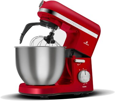 Миксер 5л,  1500 Вт красный Mastermaid Chef Pro KARACA