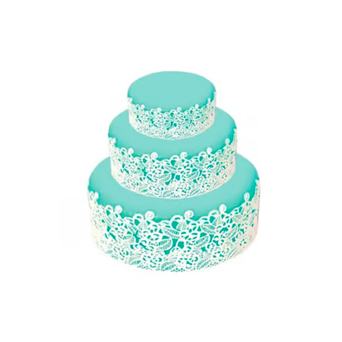 TRD07 Килимок силіконовий для декору 'ажур барокко' 200 X 400 мм