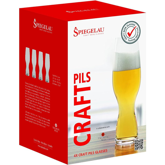 Набір келихів для крафтового пива 380 мл, 4 предмета Craft Beer Glasses Spiegelau