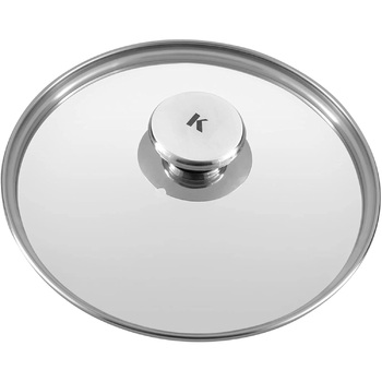 Крышка для кастрюли 20 см стеклянная Klamer