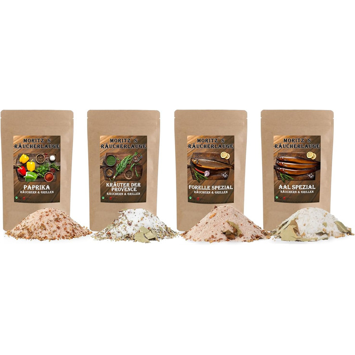 Набір спеції для копчення форелі, вугра, трав, паприки 4 шт Moritz