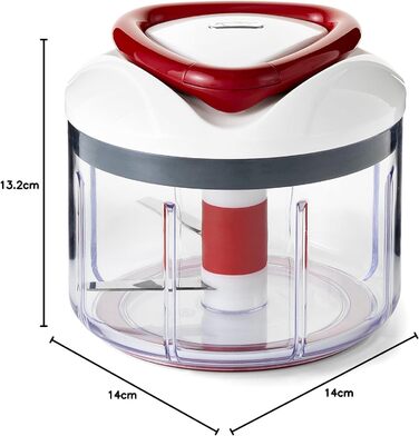 Інструкція з експлуатації універсального подрібнювача Zyliss E910015 Easy Pull, 750 мл, овочерізка, цибулярізка, подрібнювач фруктів і овочів, з надзвичайно гострими лезами в запатентованому швейцарському дизайні 750 мл