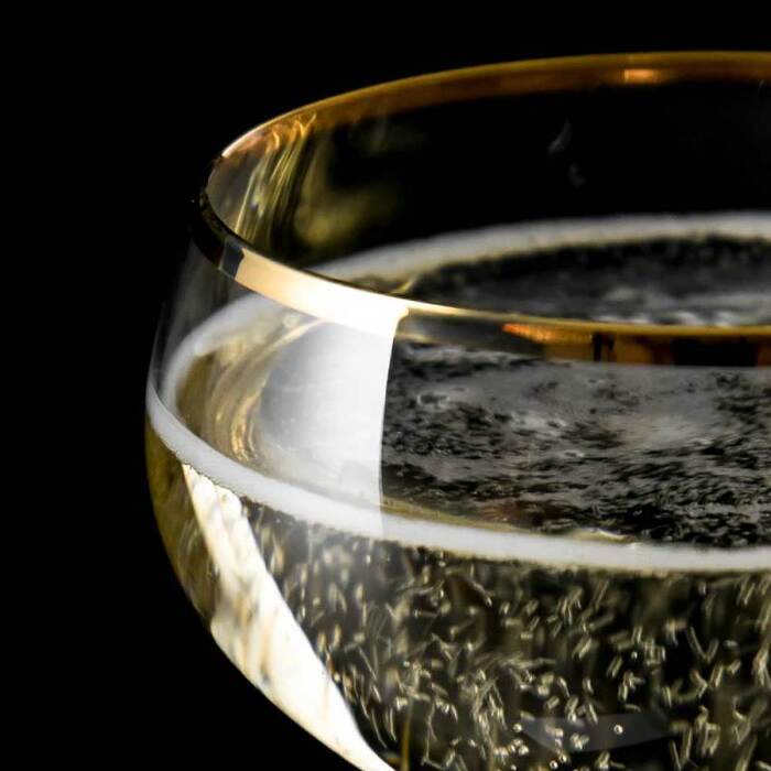 Бокал для коктейля 210 мл, Coupe, Retro Gold Rim, Urbanbar (Урбанбар)