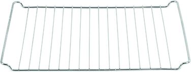 См, набір форм для випікання та решіток, глибока емальована сковорода 3 см і хромована решітка для духовки та плити, стійка до подряпин і нержавіючої сталі, чорна (решітка 455 мм), 45,5 x 36