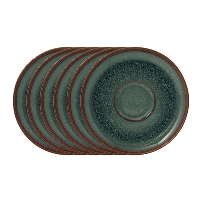 Кофейное блюдце 15 см, набор 6 предметов, зеленые Crafted Villeroy & Boch