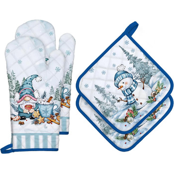 розмір: рукавичка для духовки*2 + прихватка*2