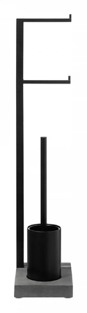 Стойка для туалета комбинированная напольная, черная Menoto Blomus