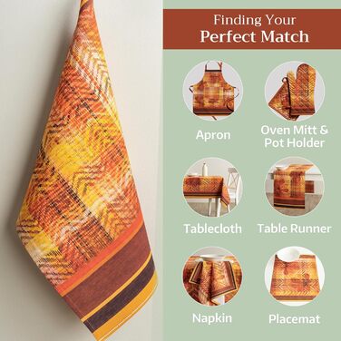 Набір з 3 багатоцільових кухонних рушників Maison d&39 Hermine Rural Christmas, 100 бавовна Барні рушники День подяки/Різдво (50 см x 70 см) (11 - Шотландська шотландка)