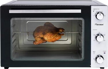 Міні-піч 2-в-1 з грилем, 1500 Вт, нержавіюча сталь, чорна (45 літрів, міні-піч), 31