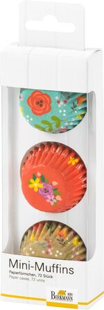 Набір форм для випічки для міні-маффинов, 72 шт, Be Happy Smile RBV Birkmann