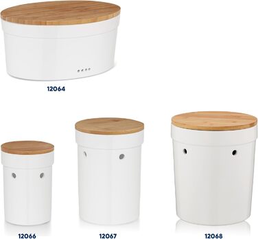 Хлібниця керамічна біла kela