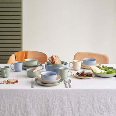 Тарілка глибока 28 см, синя Nature Water Thomas