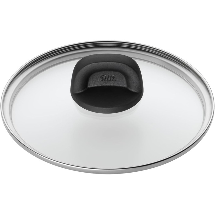 Набір посуду Silit Modesto для індукційних плит, 4 предмети, з кришками зі скла, кераміка Silargan, індукційний посуд без нікелю, підходить для всіх типів плит, вироблено в Німеччині, червоний колір