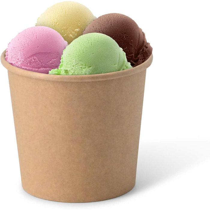 Набір паперові стаканчики для морозива 1000 шт. 300 мл BIOZOYG